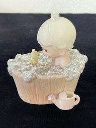 Collectible Precious Moments Figurine - A Tub Full Of Love 1987