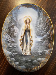 'our Lady Of Lourdes' Limited Edition Collectible Plate