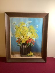 Rufina Sexton Yellow Flower Bouquet Framed Art