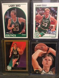 Lot Of 4 Assorted Larry Bird Cards - M