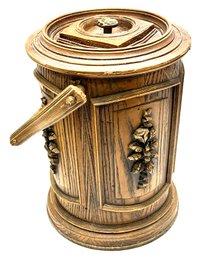 Vintage Faux Wood Traditional Ice Bucket From The Brentwood Collection By Superior