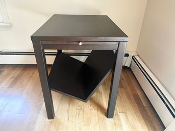 Vintage Side Table With Magazine Rack