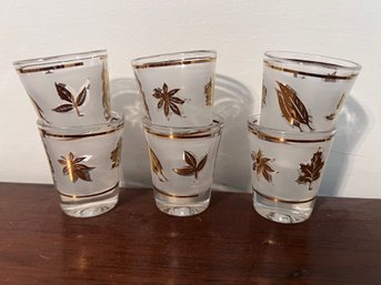 Mid Century Shot Glasses- Set Of 6