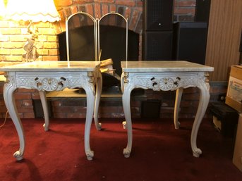Marble Topped Side Tables