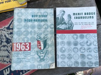 1963 Pair Boy Scout Requirements/merit Badge Counseling Booklet 2pc Lot