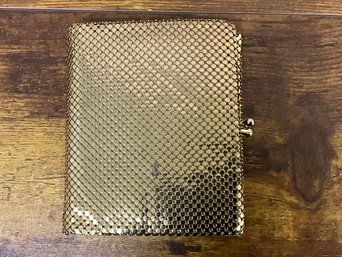 Whiting & Davis Gold Mesh Metal Vintage Wallet