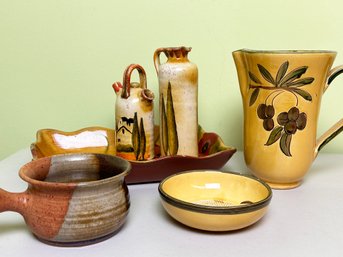 Glazed Ceramic Serving Ware, Majolica, And More
