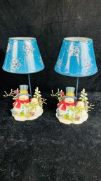 Winter Holiday Lamps