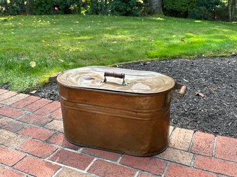 Antique Copper Wash Bin