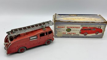Vintage Dinky Supertoys #955 ~ Fire Engine Extending Ladder ~ With Box