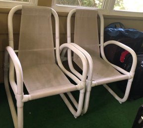 Pair Of Outdoor Tube Chairs