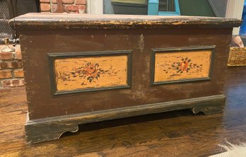 19th Century Hand Painted Trunk/Blanket Chest