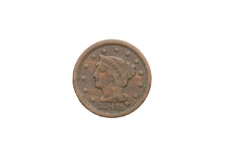 1848 Large Cent Penny Coin