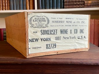 French Wine Crate From The Bordeaux Region