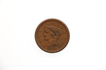 1856 Large Cent Penny Coin