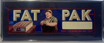 Framed Fat Pak Sign