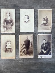 Vintage Lot Of Early 1800's Studio Portraits