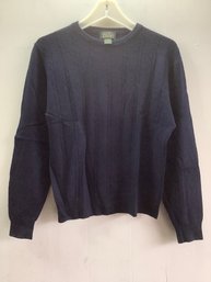 Alcott And Andrews Navy Pure Cashmere Sweater Size L