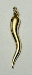 14K GOLD ITALIAN HORN PENDANT