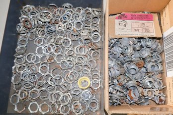 3/8' Romex Connectors And Assorted Sizes Of Locknuts