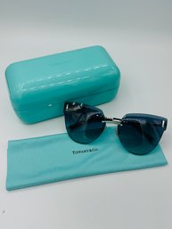 Tiffany & Co. Gradient Butterfly Sunglasses In Silver