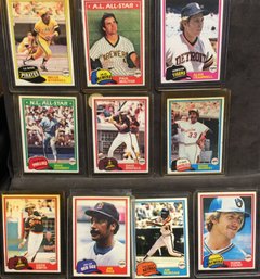 (10) 1981 Topps Baseball Superstars Lot - M