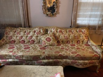 Floral Cushioned Couch