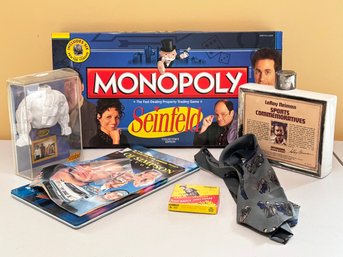 Seinfeld Swag, LeRoy Nieman Whiskey Bottle, OJ And Abbott And Costello Collectibles!