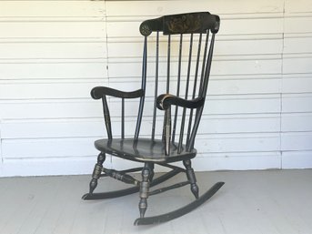 A Vintage Hitchcock-Style Stenciled Rocking Chair