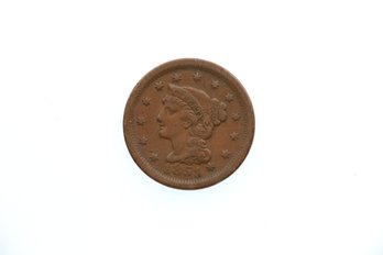 1851 Large Cent Penny Coin