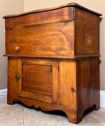 A 19th Century Pine Commode Or Wash Stand - Beautifully Restored