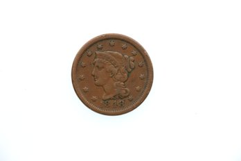 1848 Large Cent Penny Coin