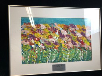 Framed Full Color Lithograph Of Wild Poppies