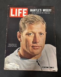 Life Magazine ( Mickey ) Mantle's Misery- He Faces Physical Pain & A Fading Career July 30, 1965      GL/ B2