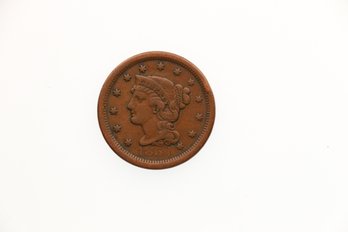 1854 Large Cent Penny Coin