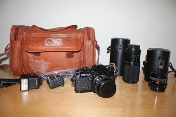 Sears KS 1000 Digital Camera Includes Additional Lenses (f-28mm, 80mm-200mm) & Flash