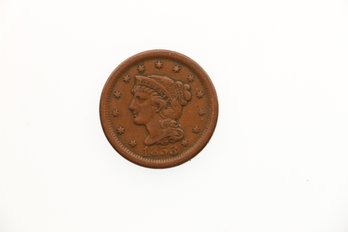 1853 Large Cent Penny Coin