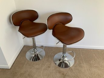 Pair Of Adjustable Height Stools