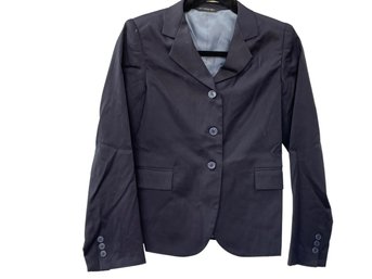 Devon-Aire Kids Wool Blend Stretch Show Coat. Fully Lined & Vented, Navy. Size 16 R