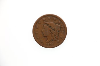 1837 Large Cent Penny Coin