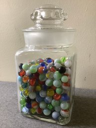 Jar Of Vintage Glass Marbles #1