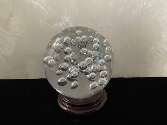 Glass Ball Paperweight