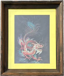 A Dragon Print, Signed K Chin