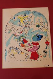 Chagall 16 X 20 Matted Silkscreen - Modern Classics