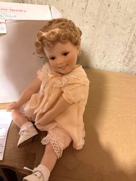 Little Miss Shirley Doll With Box And Original Paperwork From 1997