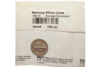 1941-S Mercury Silver Dime