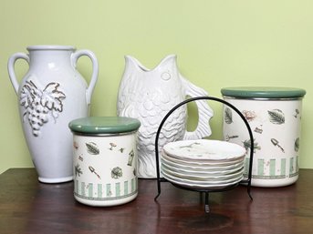 Ceramics And Kitchen Canisters
