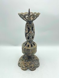 Vintage Japanese Iron Candle Holder