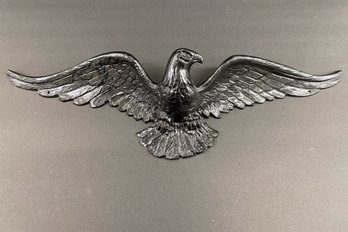 A Vintage Painted Cast Aluminum Eagle