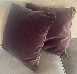 Pair Of Mitchell Gold Pillows With Zip Off Covers